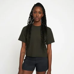 New ciele athletics W NTRTShirt - Raven Raven - Dark Green