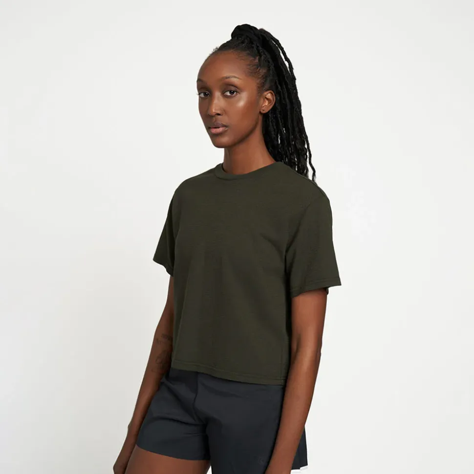 New ciele athletics W NTRTShirt - Raven Raven - Dark Green